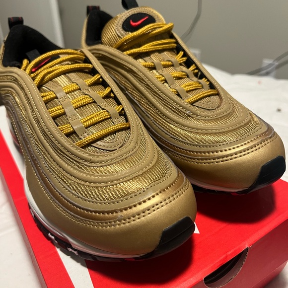 Nike Air Max 97 Gold Sneakers - Picture 2 of 6